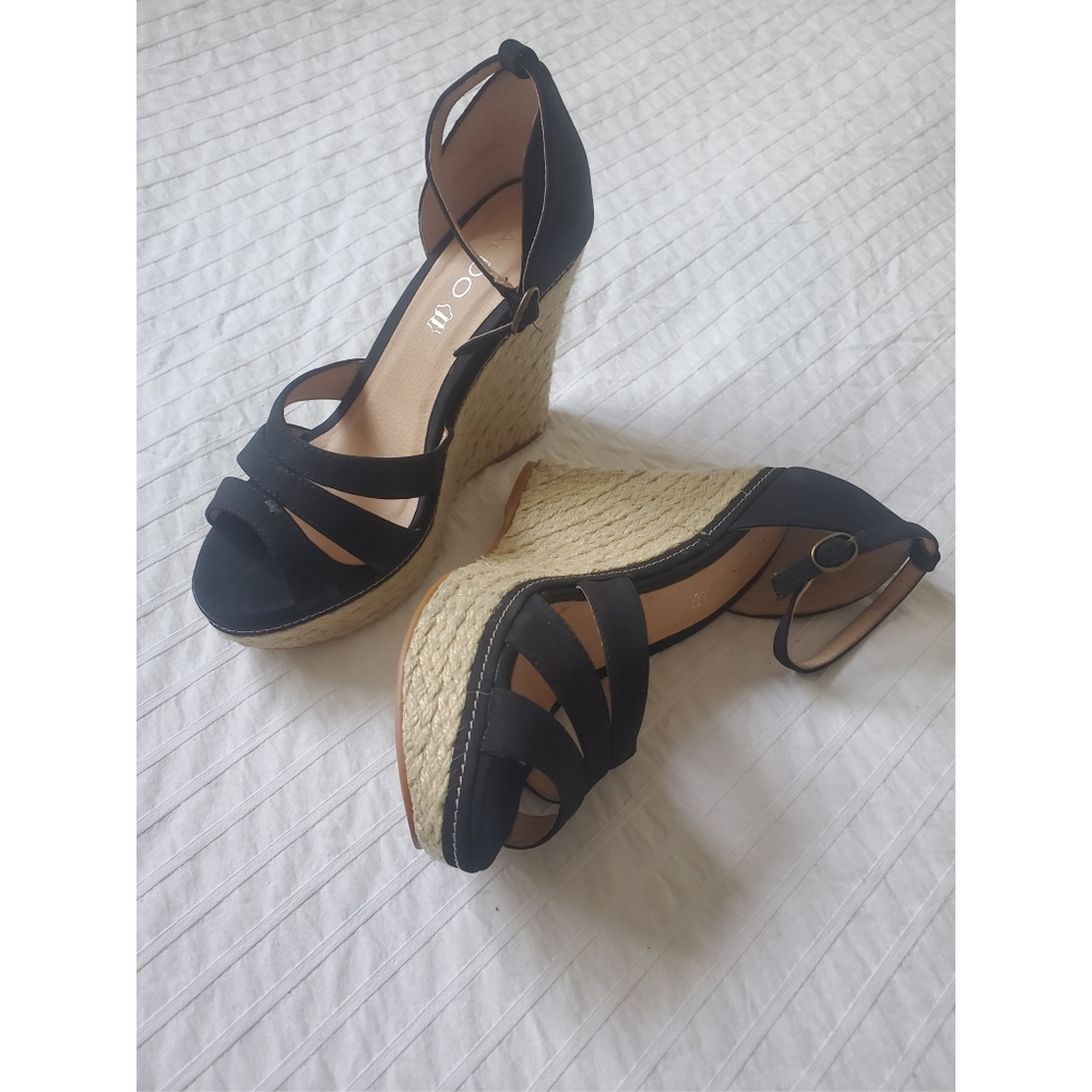 New Genuine Leather Lined Canvas Espadrilles ALDO